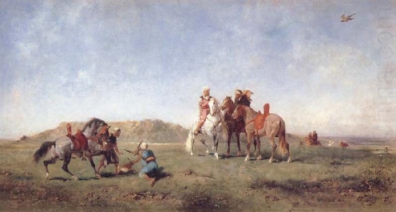 Eugene Fromentin Hawking in Algeria china oil painting image